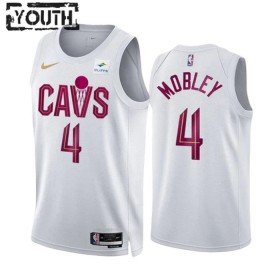 Dres Cleveland Cavaliers Evan Mobley 4 Nike 2022-23 Association Edition Bijela Swingman - Dječji